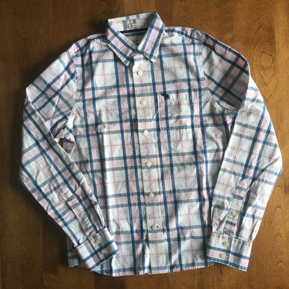 Abercrombie plaid shirt XL (16-18)